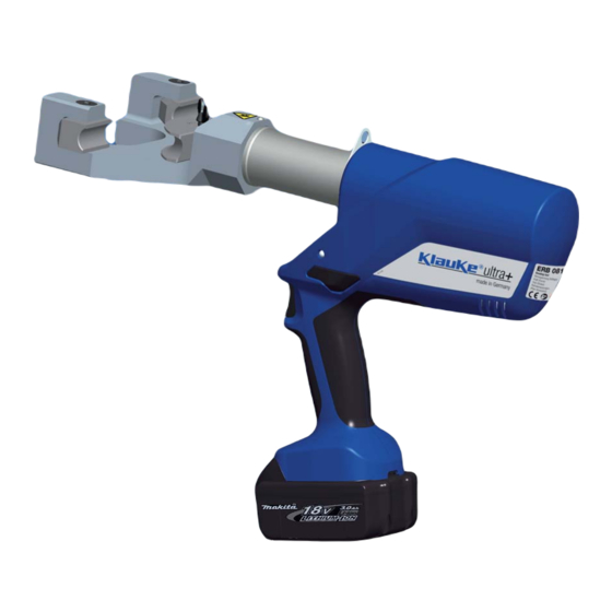 Textron Klauke ERB0818-L Instruction Manual