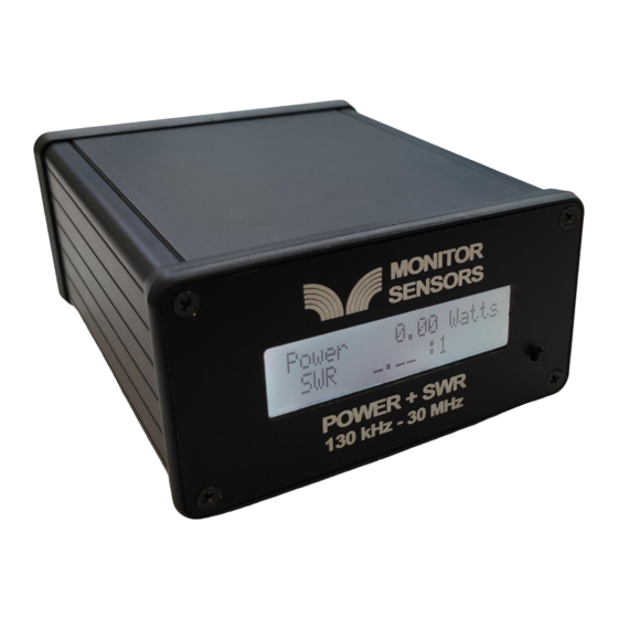 Monitor Sensors Power + SWR Instruction Manual