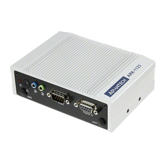 Advantech ARK-1123 Startup Manual