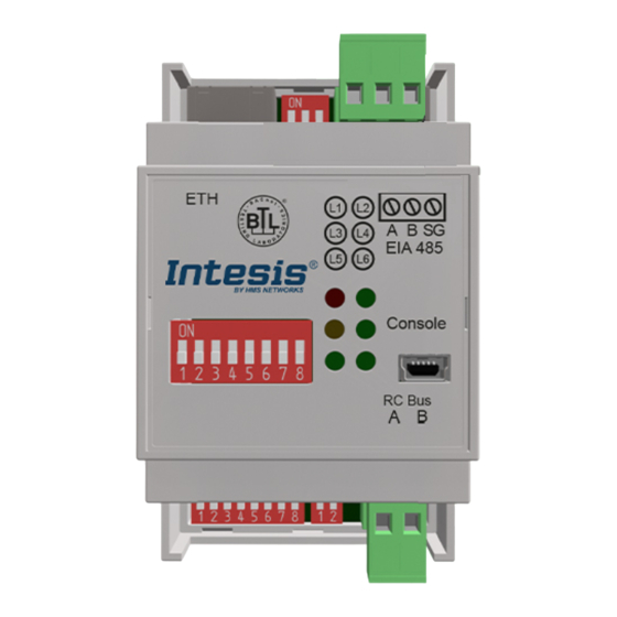 HMS Networks Intesis INBACHIT001R000 Quick Start Manual