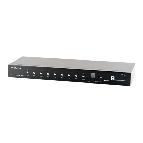 AVCLINK HS-81 User Manual