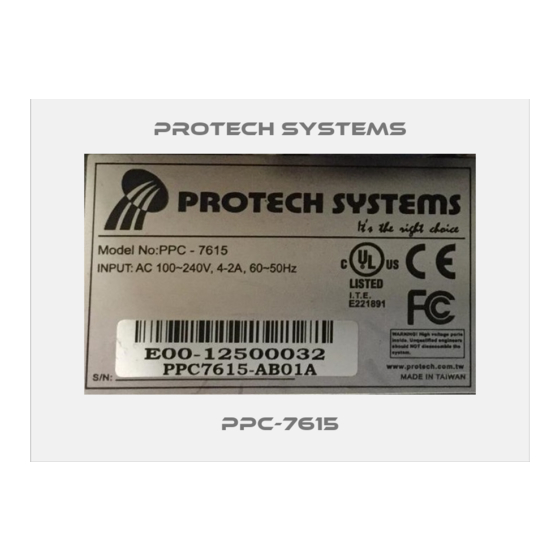 protech PPC-7615 User Manual