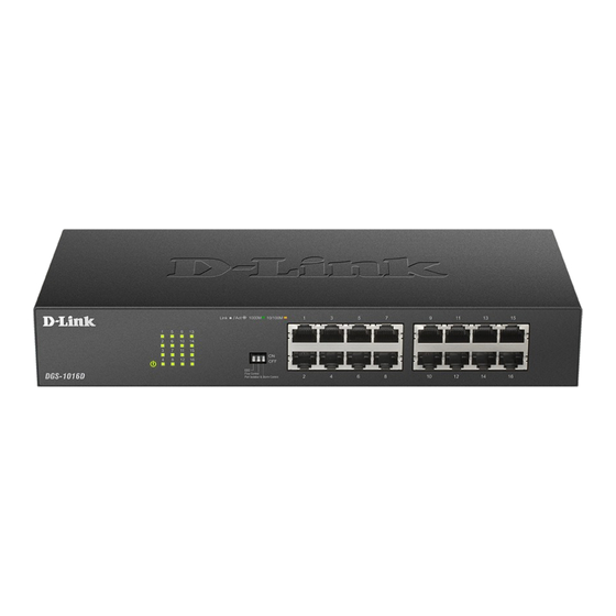 D-Link DGS-1016D Quick Installation Manual