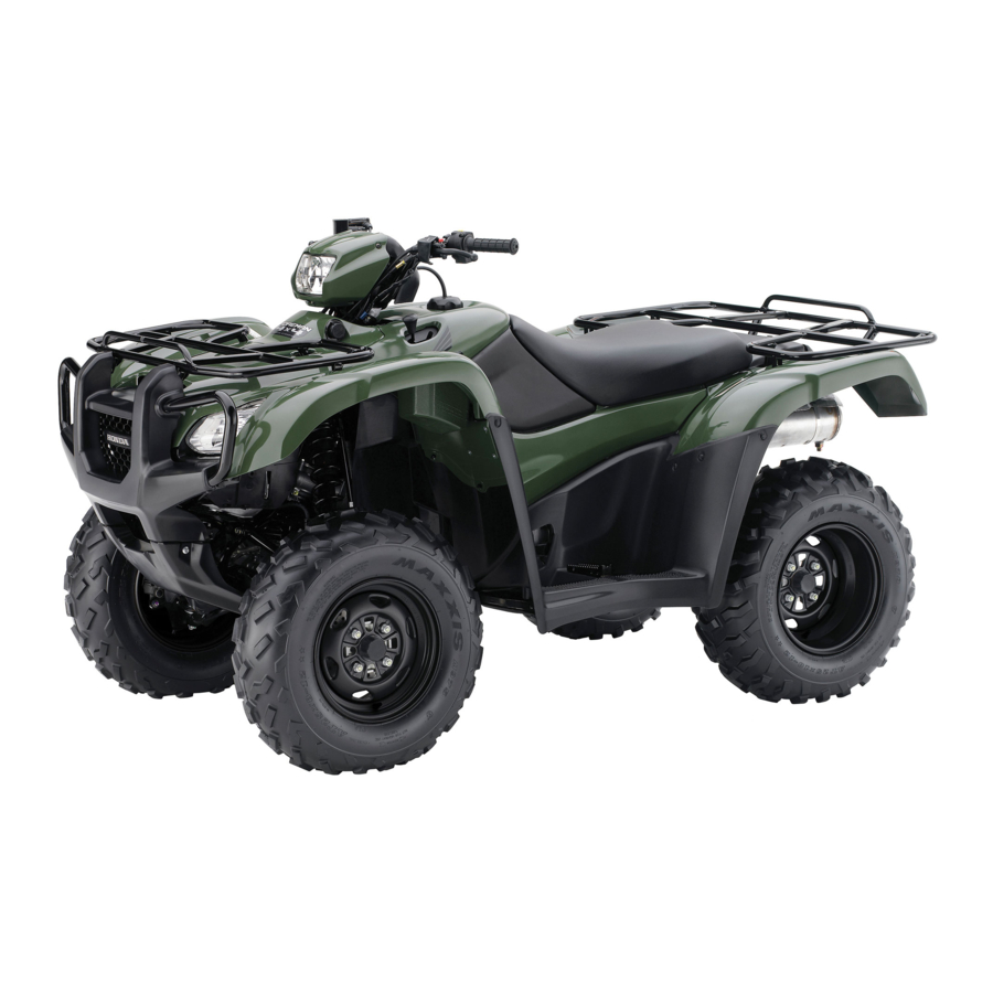 Honda TRX500FM Owner's Manual