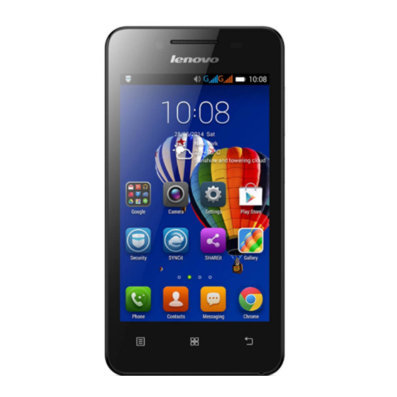 Lenovo a319 Quick Start Manual