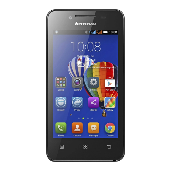 Lenovo a319 Quick Start Manual