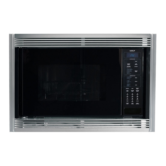 WOLF CONVECTION MICROWAVE OVEN USE & CARE INFORMATION MANUAL Pdf