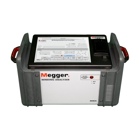 Megger MWA300 Series Manuals