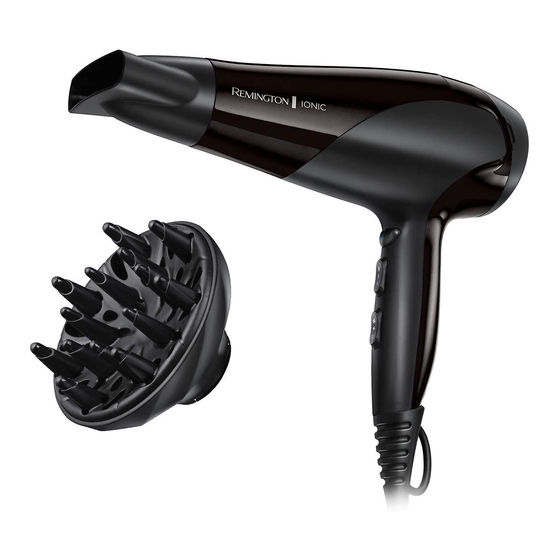Remington Ionic Dry 2200 Manual