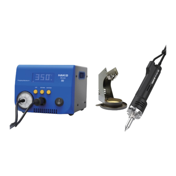 Hakko Electronics FR-410 Instruction Manual