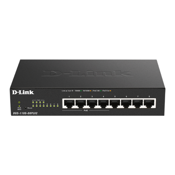 D-Link EasySmart DGS-1100-08PLV2 Manuals