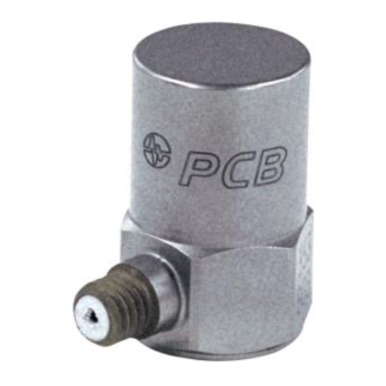 PCB Piezotronics J353B16 Installation And Operating Manual