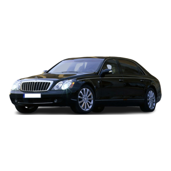MAYBACH 57 Operator's Manual