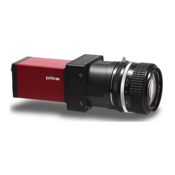 Allied Vision Technologies Pike F-032B Manuals