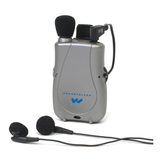 Williams Sound Pocketalker Ultra PKT D1 Getting Started