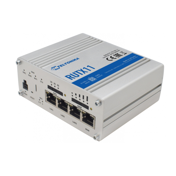 Teltonika RUTX11 Quick Start Manual