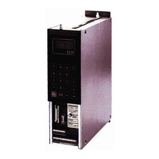 Rexroth Indramat Mannesmann Rexroth CLM-01.3-M User Manual
