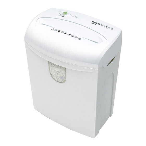 IDEAL SHREDCAT 8220 CC Operating Instructions Manual