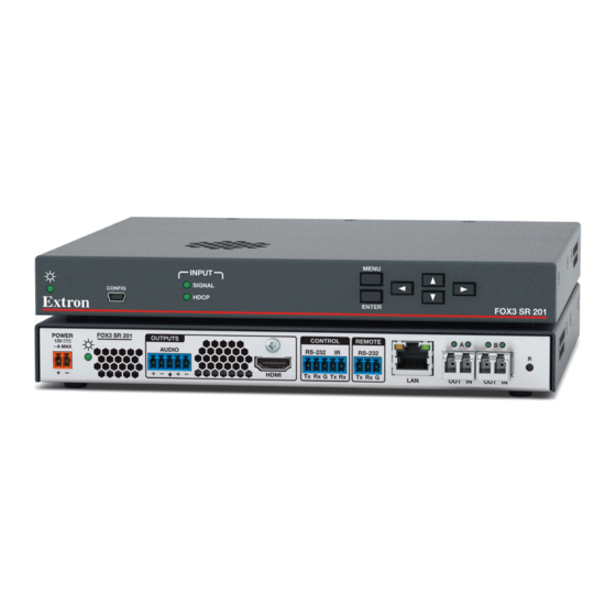Extron electronics FOX3 SR 20 User Manual
