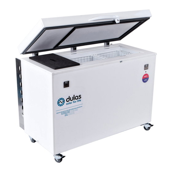 User Manuals: Dulas VC60SDD-1 Solar Refrigerator