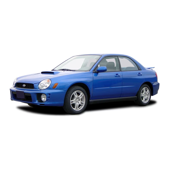 Subaru 2003 Impreza Owner's Manual