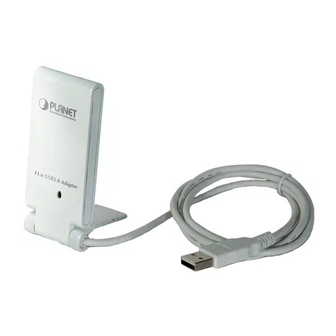 Planet Pre-N Wireless USB 2.0 Adapter WNL-U550 User Manual