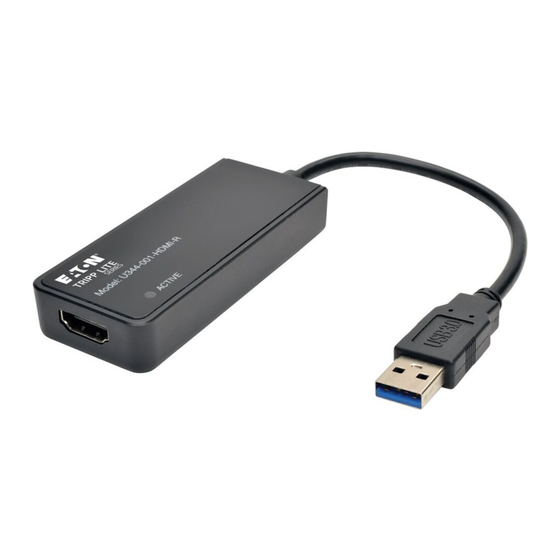 Tripp Lite U344-001-HDMI-R Owner's Manual