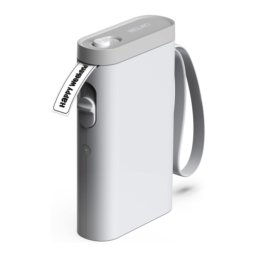 Nelko P21 - Label Printer Manual