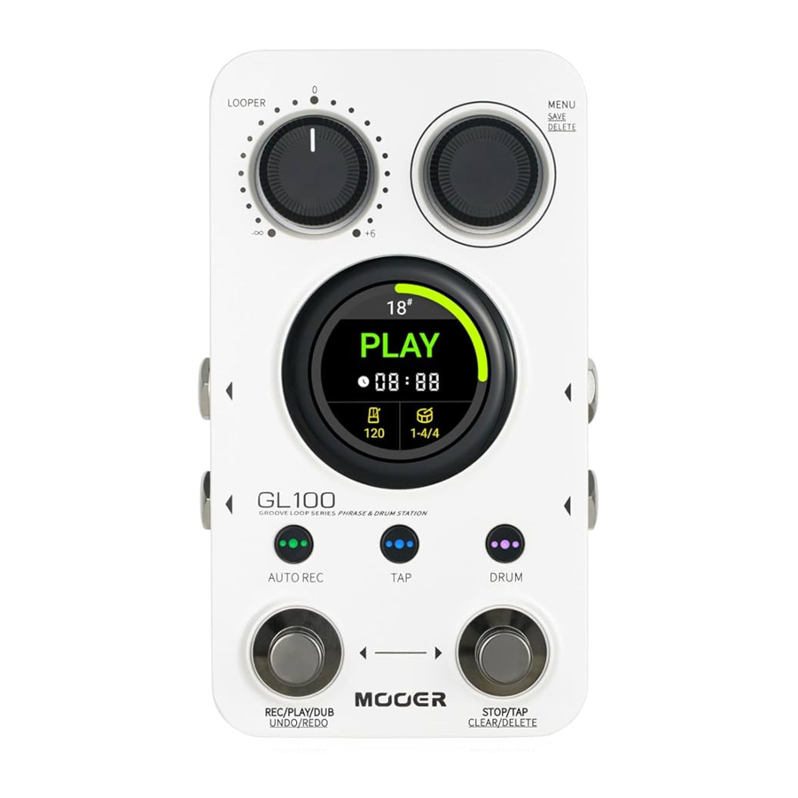 Mooer GROOVE LOOP Series, GL100 Manual