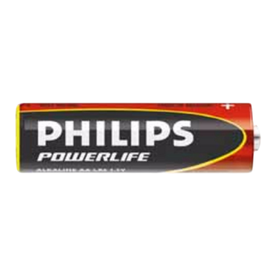 Philips Power Life LR6PC20X Specifications