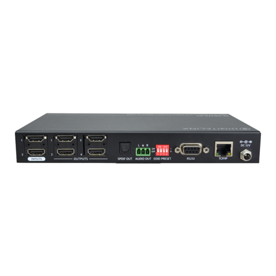 DigitaLinx DL-HD24A-H2 HDMI Distribution Manuals
