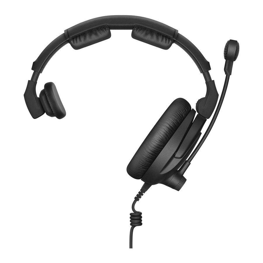 Sennheiser HMD 300 Quick Manual