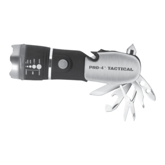 Pro-4 Tactical Flashlight with Multi-Tool Instruction Manual