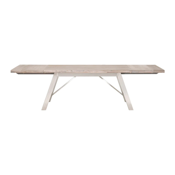 Essentials For Living NIXON EXTENSION DINING TABLE Assembly Instructions
