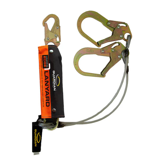 Guardian Fall Protection Cable LE Lanyard Instruction Manual