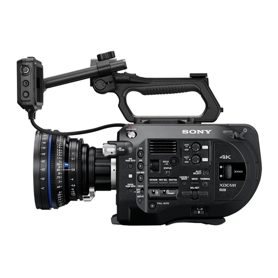 User Manuals: Sony PXW-FS7K Handheld Camcorder