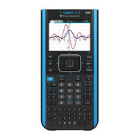 Texas Instruments TI-Nspire CX II-T CAS Handhelds Manualbook