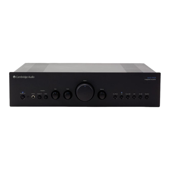 Cambridge Audio Azur 540A V2 User Manual