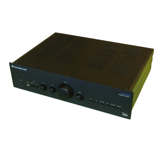 Cambridge Audio Azur 540A V2 Technical Specifications