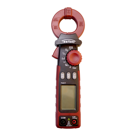 Testboy TV 217 Operating Manual