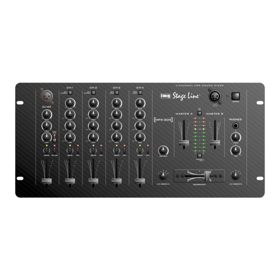 IMG STAGELINE MPX-205 Instruction Manual