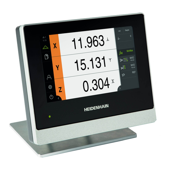 HEIDENHAIN GAGE-CHEK 2000 Operating Instructions Manual