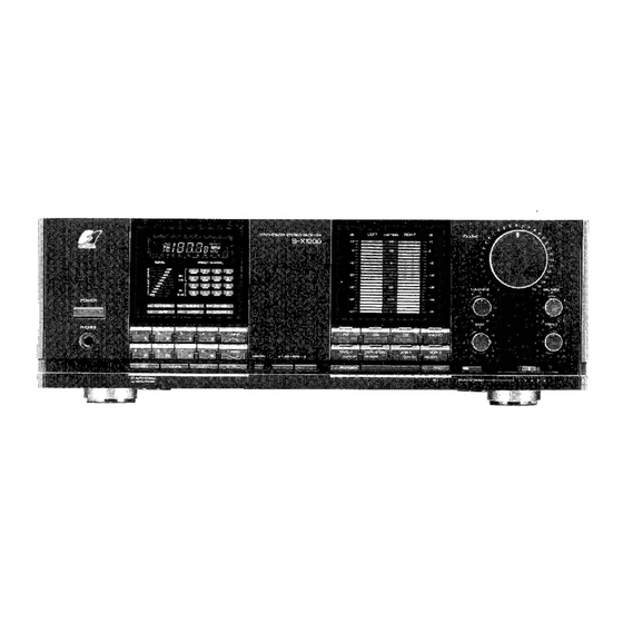 Sansui S-X1200 Service Manual