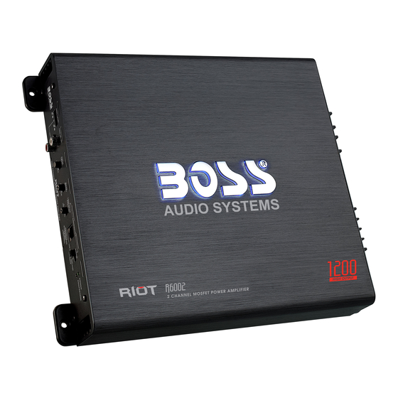 Boss Audio Systems R2002 User Manual