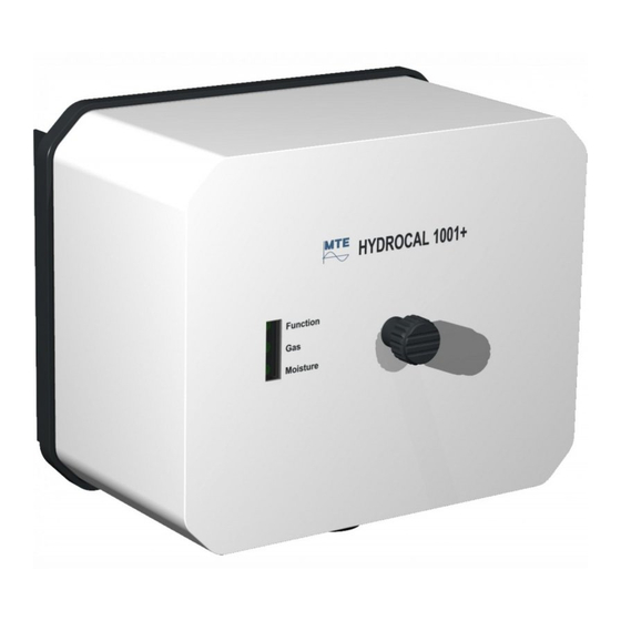 MTE HYDROCAL 1001 Plus Installation And Operation Manual