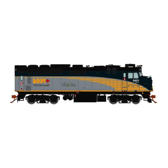 Rapido Trains F40PH-2D Operator's Manual