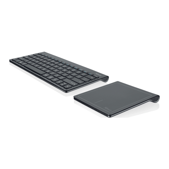 Trust 19404 Wireless Keyboard Touchpad Manuals