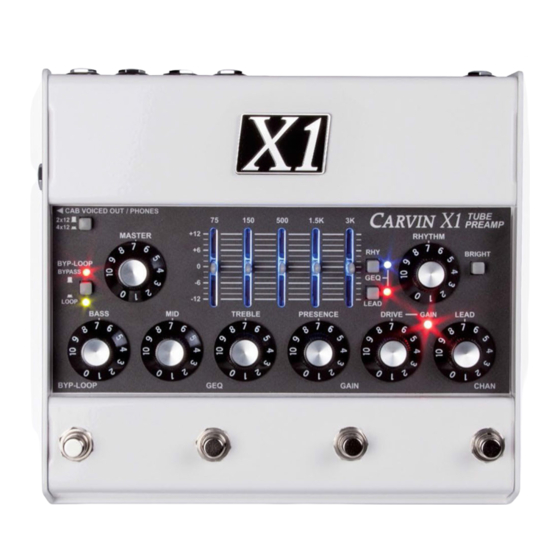 CARVIN X1 User Manual