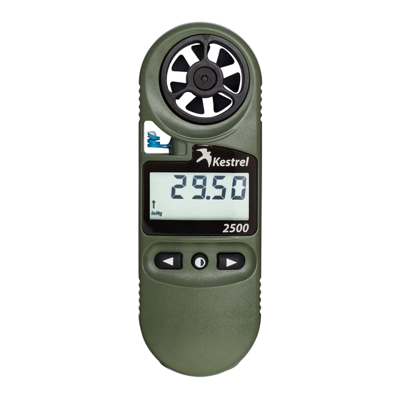 Kestrel 2500NV User Manual