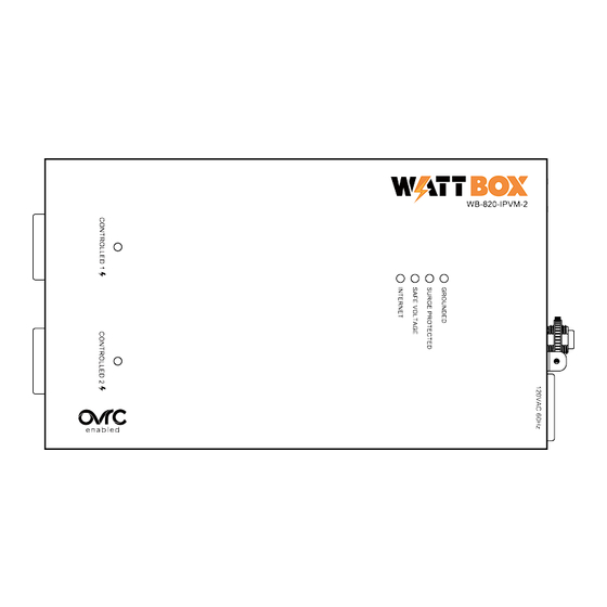 OVRC WATT BOX WB-820-IPVM-2 Manuals
